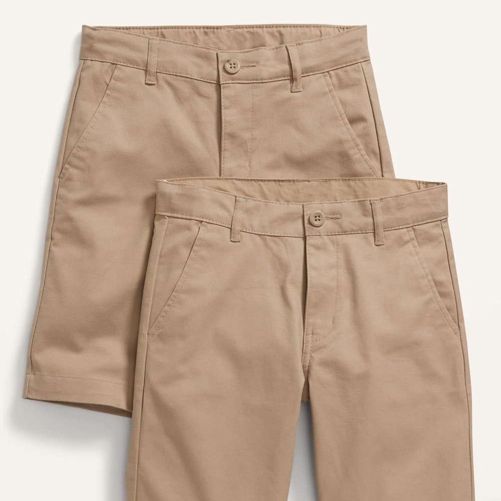 Built-In Flex Straight Uniform Shorts 2 pack